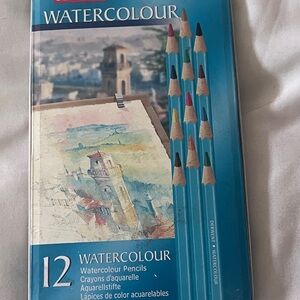 Derwent Watercolour Pencils Set 12 Made in England UK